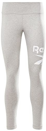 Reebok Damen Pant Ri Bl Cotton Legging, Mgreyh/White, GR9377, Gr. XS/S