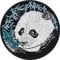Save The Earth Panda Aufnäher Pandabär China Wildlife Aufbügler Gesticktes Kunstwerk Kinder Geschenk Umweltschutz Naturfreunde Aufkleber Bügelbild Applikation annähen/aufbügeln 70x70mm