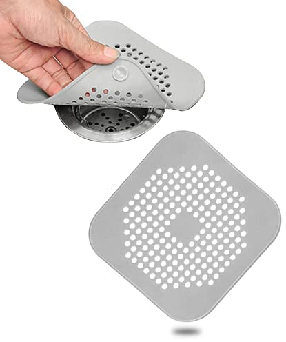 1 Piezas Silicona Protector de Drenaje, Filtro para Fregadero para Cocina Baño, Tapa de Drenaje de con Ventosas Fuertes, Cubierta del DREN de Bañera Colador