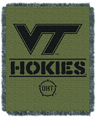 Northwest NCAA Virginia Tech Hokies Jacquard-Überwurfdecke, gewebt, 116,8 x 152,4 cm, OHT-Rank