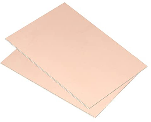 PATIKIL 2Pack FR4 Doppelseite Kupferplattiert PCB Laminat Leiterplatte 100x70x0.8mm