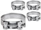 SKIR'CO Lot de 4 colliers de serrage renforcés 68-73 mm, en acier galvanisé, tube réglable et collier de serrage (4 pièces)