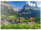MyPuzzle Bergdorf Grindelwald gegen Fiescherhorn und Eiger, Berner Oberland - Premium 1000 Teile Puzzle - MyPuzzle Sonderkollektion von Puzzle Galaxy