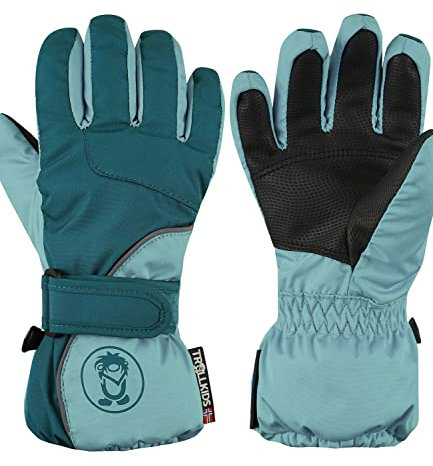 Trollkids Kids Troll Glove 45, Teal/Aqua