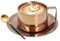 Stainless Steel Coffee Mug Set Premium Cappuccino Cup with Saucer Coffee Mug Gift for Home Outdoor Coffee and Tea Lovers Rose Gold(Rose Gold)