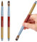PCAORLEORS Kolinsky Pinceau à Ongles en Acrylique 100% Pur Grain de Vison et Pinceau Rond en Bois Pour Application Acrylique Taille 8,10, 12, 14, 16,18 (#12)