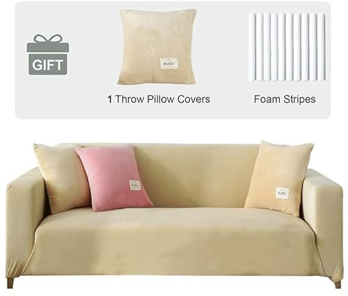ele ELEOPTION Sofa Überwürfe Sofabezug Stretch elastische Sofahusse Sofa Abdeckung in Verschiedene Größe und Farbe