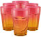 TREND FOR HOME Orange Rosa Gläser Set 6 Teilig Bunte Wassergläser 425 ml Trinkgläser Bunt Longdrinkgläser Cocktailgläser Saftgläser Farbig Trinkgläser Groß Caipirinha | Gigi Magical Sunrise
