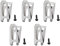 Stainless Steel Replacement Belt Clip (5pcs), Silver Belt Clip Driver Belt Clip Drill Clip Hook Tool for Makita BTD141 BTD141Z Drill Impact Driver Tools