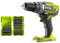 Confezione RYOBI - Trapano/avvitatore R18DD3-0 - 18V OnePlus senza batteria o caricatore - Valigetta antiurto impilabile