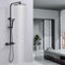 HOMELODY Colonne de Douche Thermostatique 38℃ En Laiton, Ensemble de Douche Noir Réglable en Hauteur, Mitigeur Douche pour Salle de Bain