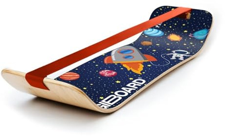 GIBBON SlackBoard – GiBoard Balance Board Kinder & Erwachsene – Slackline Balance Trainer – Slackboard Core Workout Equipment Home Gym Training – Stehpult-Übung – Yoga, Agilität, Pilates und mehr