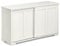 KOMFOTTEU Aparador Auxiliar Bajo de Madera, Armario de Cocina con Estante Ajustable y Puertas Correderas, Mueble Buffet para Comedor, Pasillo, 107 x 33 x 60 cm (Blanco)