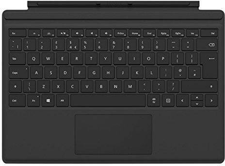 Microsoft Surface Pro Type Cover (for Surface Pro 4-7) (QWERTY English) Black (Renewed)