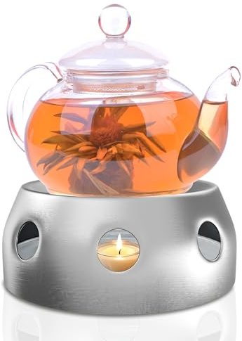 MoniDecor ® Bruciatore alcol per campeggio e infernillo fonduta, portatile e decorativo, ideale per uso esterno e interno (rotondo)
