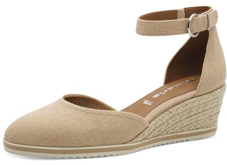 Tamaris Damen Klassische Ballerinas, Frauen Flats,Comfort Lining,TOUCHit-Fußbett,Slip-ons,klassisch elegant,Ballerinen,TAN,36 EU