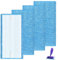 Mop Cloth Microfibre Compatible with Wet Jet for Flash Speed Refill Wipes Washable Wet Cloth Dry Pads Mop Head Replacement for Any Type of Floor Cleaning (4 Blue)