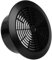 Vent Systems 150 mm / 5.90'' Inch - Black - Plastic - Dismantable Ceiling Grille - Round Air Vent Louver - Grill Cover - Nylon Screen - HVAC Vents for Bathroom, Home Office, Kitchen