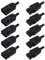 BORISCA 10 Pz Connettore Alimentazione 10a 250v, Nero Connettore di Alimentazione ac 250v IEC 320 C14 Maschio a C13 Femmina, IEC 320 C14 Spina Adatto Per Bollitore, Alimentatori, Elettrodomestici