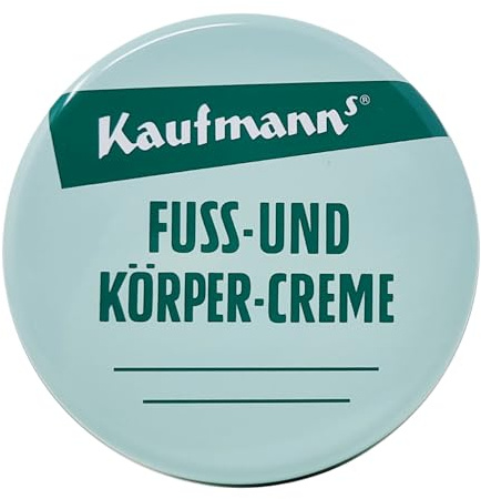 3x Kaufmanns Fuss- und Körper-Creme, macht ihre Füße glatt und geschmeidig. Zudem schützt Sie die Haut vor Austrocknung und bildet einen angenehmen Schutzfilm, 50 ml