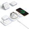 Cargador Inalambrico iPhone,Cargador 3 en 1 Plegable Estacion de Carga Rapida para Apple Watch Series 10/9/8/Ultra/7/6/5/SE,iPhone 16 Pro Max/15/14/13/12,Base de Carga dor i Phone Apple Watch Airpods