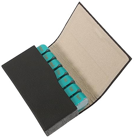 WRITWAA Boîte à Réutilisable Mini Avec Étui Portable Et Organisateur De Stockage De Pilules