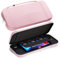 ProCase Pochette Transport Léger pour Nintendo Switch 2 avec 12 Emplacements pour Cartes de Jeu, Housse Étui de Protection pour Console Joy-Con et Accessoires -Rose