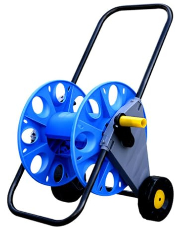 VNLCPX Avvolgitubo da Giardino, Arrotolatore Tubo Acqua con Ruote, Porta Tubo da Giardino Avvolgibile per Giardini e Balconi, con Guidatubo, Può Contenere 50 Metri di Tubo Flessibile