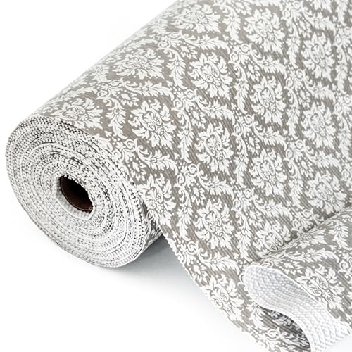Insigoo Drawer Liners, Shelf Liners for Kitchen Cupboards, Non Slip Mat Non Adhesive Cabinet Mat Waterproof, 30x300cm Protector Lining Paper for Drawer, Bedroom Wardrobe, Shoe Racks, Vintage Floral
