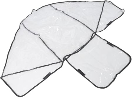 Regenschutz Rücksitzen Vorder und mit Zwillingskinderwagen | Pvc, Durchsichtige Abdeckung, Einfacher und Abbau, Passend für Doppelkinderwagen und Kinder