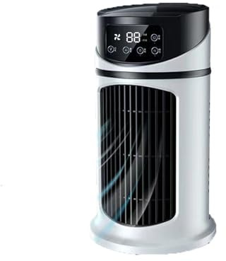 CYDZSRA Refroidisseur d'eau, ventilateur de refroidissement en 3 secondes, vitesse du vent à 6 vitesses, vent doux, silencieux, synchronisation de 6 heures, climatisation domestique