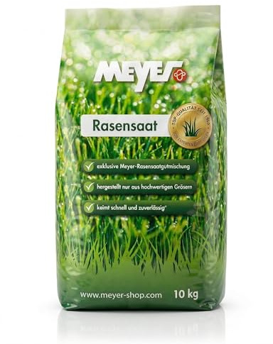 MEYER® RSM 2.3 Spielrasen 10 kg | Gebrauchsrasen für ca. 400 m² | Seit 2020 im GaLaBau bewährt & etabliert | Profi-Qualität: Extrem belastbar & regenerationsstark