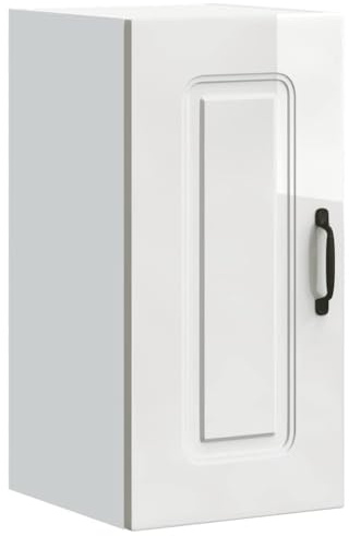 SDWEHBJ Küchen-Hängeschrank Hochglanz-Weiß Holzwerkstoff