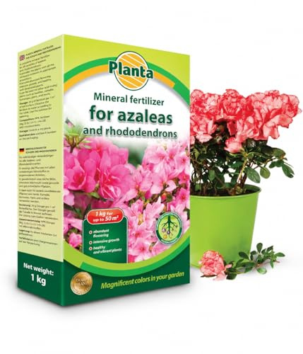 Mineral Fertilizer for Azaleas and Rhododendrons, Granulated Plant Food, 1 kg, Abundant Flowering and Intensive Growth