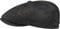 Stetson Hatteras Pigskin Flatcap Herren - Schirmmütze aus Leder - Schiebermütze mit Innenfutter - Mütze - Herrencap Sommer/Winter - Ballonmütze schwarz M (56-57 cm)