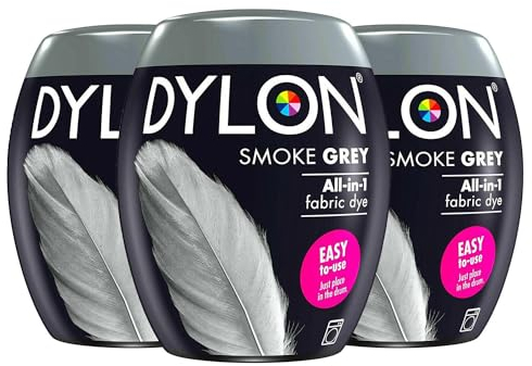 Dylon Textilfarbe mit Salz, 350 g, zinnern grau, 3