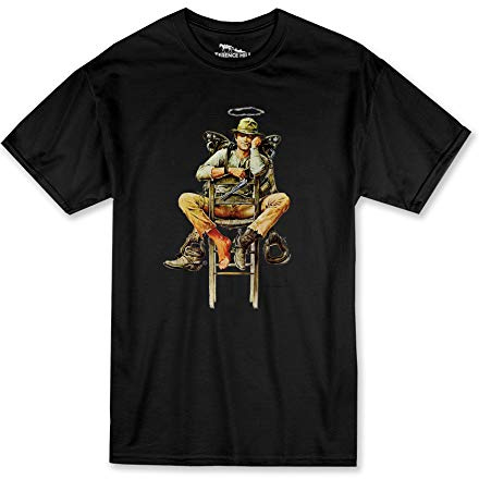 Terence Hill T-Shirt - Nobody Stuhl - Mein Name ist Nobody (schwarz) Renato Casaro Edition (M)