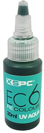 XSPC EC6 ReColor Farbstoff, UV-Aqua, 30 ml