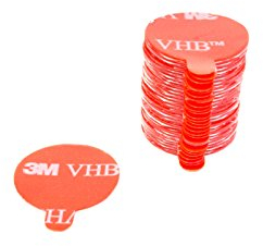3M VHB 4905F Klebeband Klebepads Klebestreifen doppelseitig hochtransparent für hochenergetische Werkstoffe Durchmesser 20mm - 30 Stück