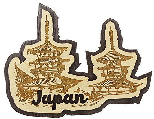Printtoo Fridge Magnet Engraved Wooden Gift Japan Souvenir Collectibles Gift