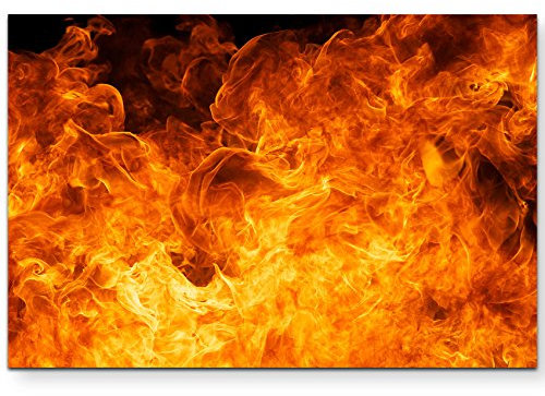 Leinwandbilder | Bilder Leinwand 120x80cm flammendes Inferno Feuer