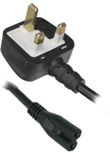 Pioneer/Onkyo Mains Cord made by UK Volex 1.5M Fused (5 Amp) Figure 8 C7 Power Cable with moulded 3pin UK Plug. Asta Approved and Verified