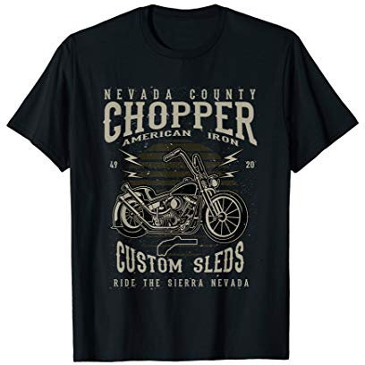 Nevada County Chopper American Iron T-Shirt