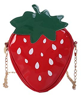YPREWY Süße Umhängetasche in Ananas-Erdbeer-Form für Damen, Satc-Handtaschen, Damen-Crossbody-Tasche
