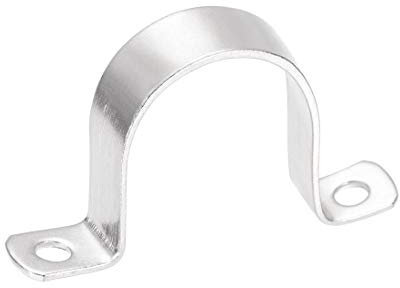 sourcing map 50mm(2) Rigid Pipe Strap, 2 Holes Tube Straps 304 Stainless Steel Tension Tube Clamp 4pcs