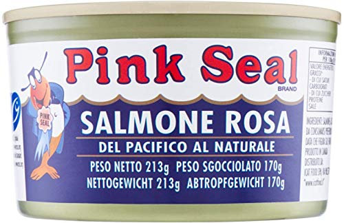 Pink Seal - Salmone Rosa del Pacifico al Naturale 213g - 6 Pezzi