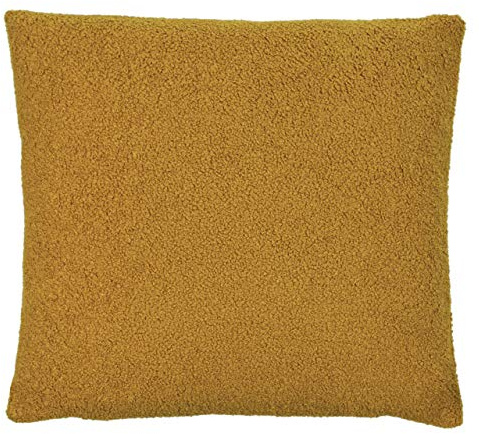 furn. Malham Feather Filled Cushion, Polyester, Saffron