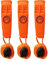 SwimCell Emergency Whistles – Waterproof Whistle For Swimming and Hiking. Extra Loud >85 dbl, 2 Tone, Pealess, Plastic Safety Marine Whistles With Lanyard And Clip. Pack of 3 Orange Survival Whistles