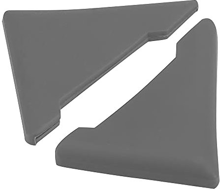 X AUTOHAUX 2 Stück PVC Universal Autotür Kantenschutz Stoßstangenschutz Grau