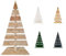 Floranica Holz-Weihnachtsbaum Natur Dekobaum Tanne 90x45cm Weihnachtsdekoration für Drinnen & Draußen Großer Holzbaum aus Lärchenholz Handgefertigt Großer Unbehandelt